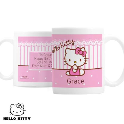 Personalised Hello Kitty Bow Plastic Mug £10.99